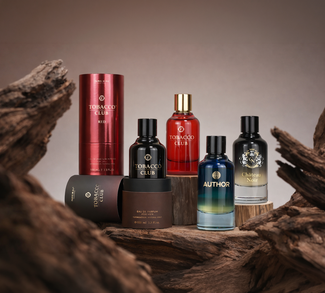 Découvrez l’univers unique de Paris Bleu Parfums : un univers du parfum français aux senteurs masculines de caractère de Paris avec AUTHOR et Tobacco Club